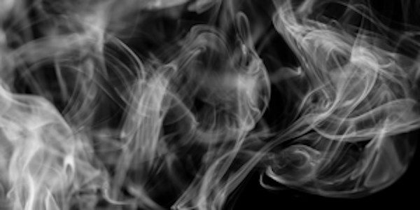 smoke on dark background