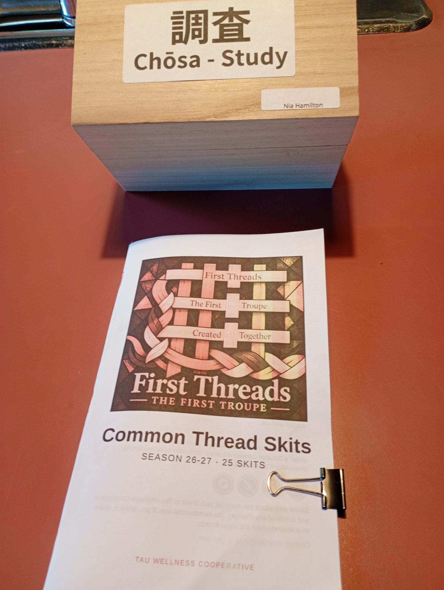 First Threads, The First Troupe: Common Thread Skits, season 26–27, 25 skits, beside a Chōsa box