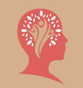 Minimalist drawing: silhouette of a head with a tree growing in the mind